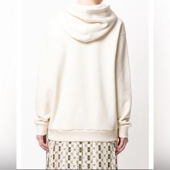 Gucci White Cat Graphic Hoodie Size S - Picture 4 of 4